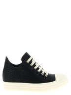 Bicolor Lammleder Low-Top-Sneakers