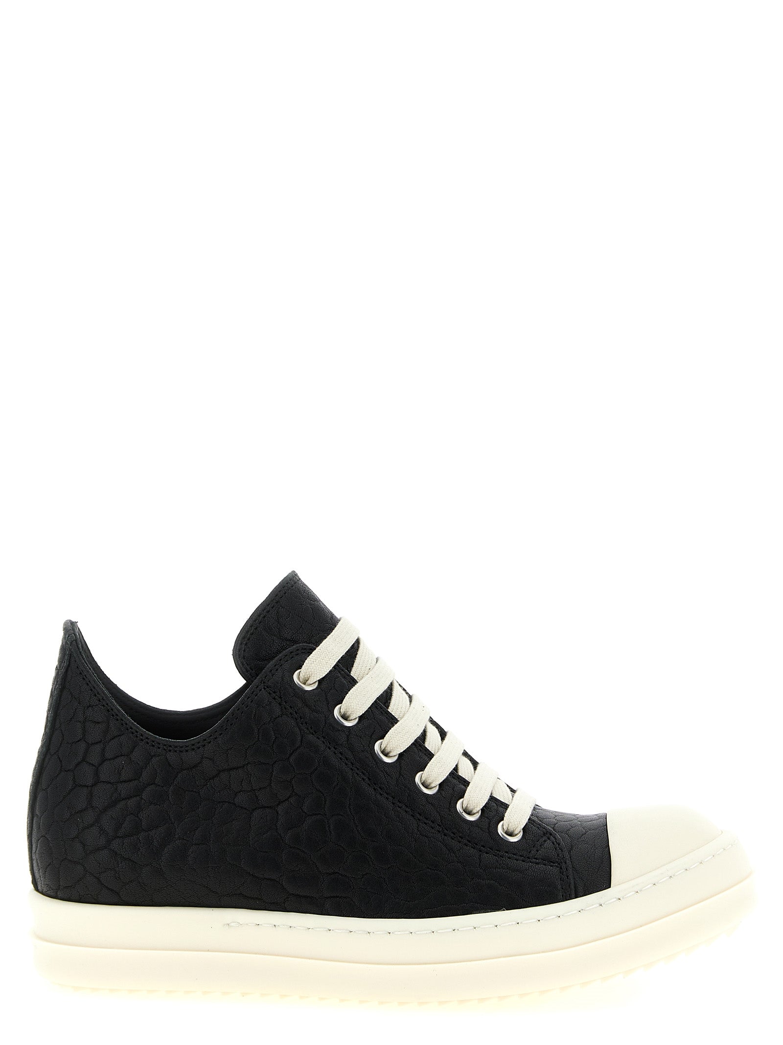 Bicolor Lammleder Low-Top-Sneakers