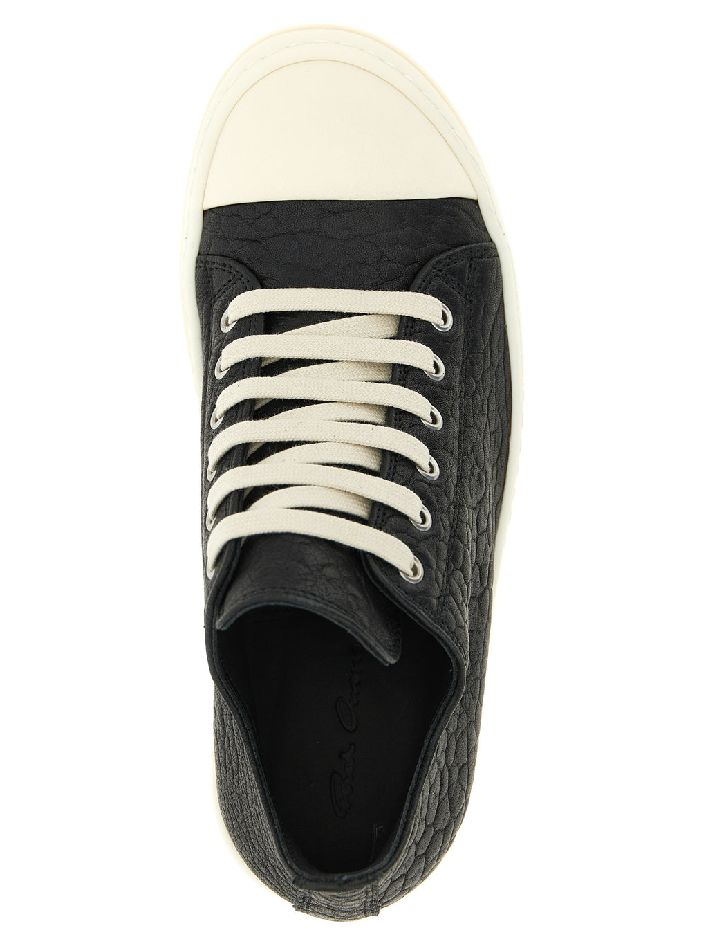 Bicolor Lammleder Low-Top-Sneakers