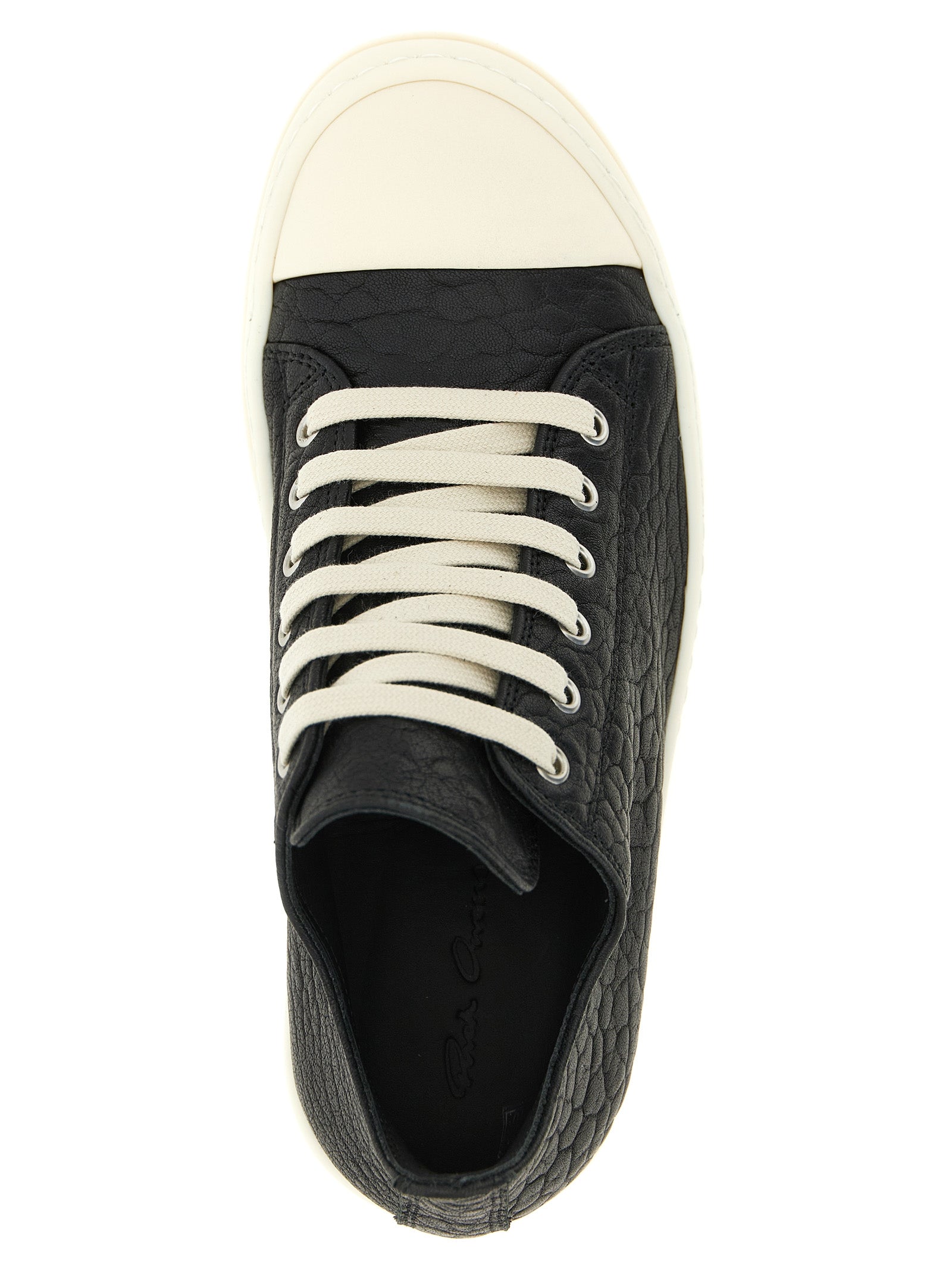Bicolor Lammleder Low-Top-Sneakers