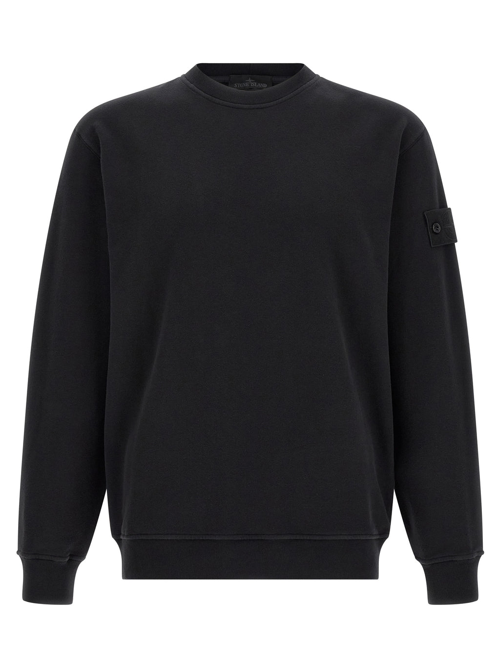 Schwarzer Baumwoll-Sweatshirt