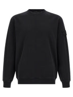 Schwarzer Baumwoll-Sweatshirt