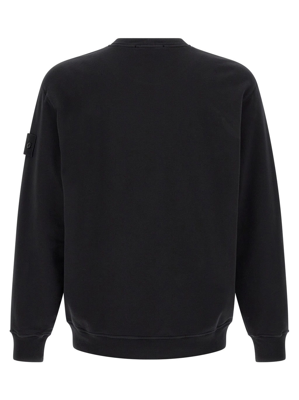 Schwarzer Baumwoll-Sweatshirt