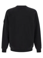Schwarzer Baumwoll-Sweatshirt
