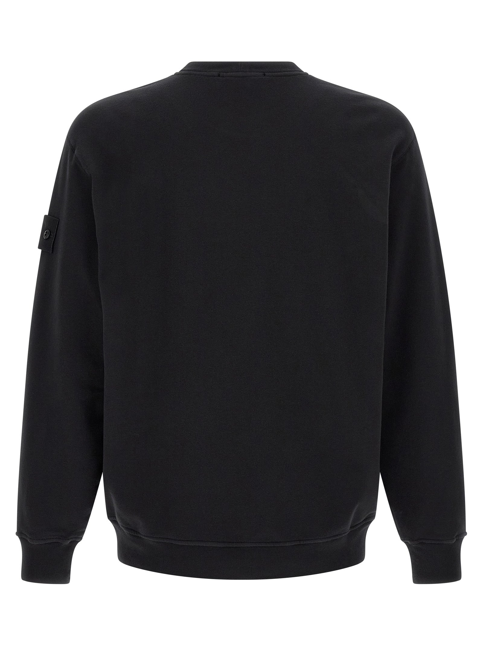 Schwarzer Baumwoll-Sweatshirt