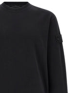 Schwarzer Baumwoll-Sweatshirt