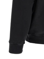 Schwarzer Baumwoll-Sweatshirt