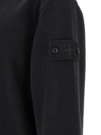 Schwarzer Baumwoll-Sweatshirt