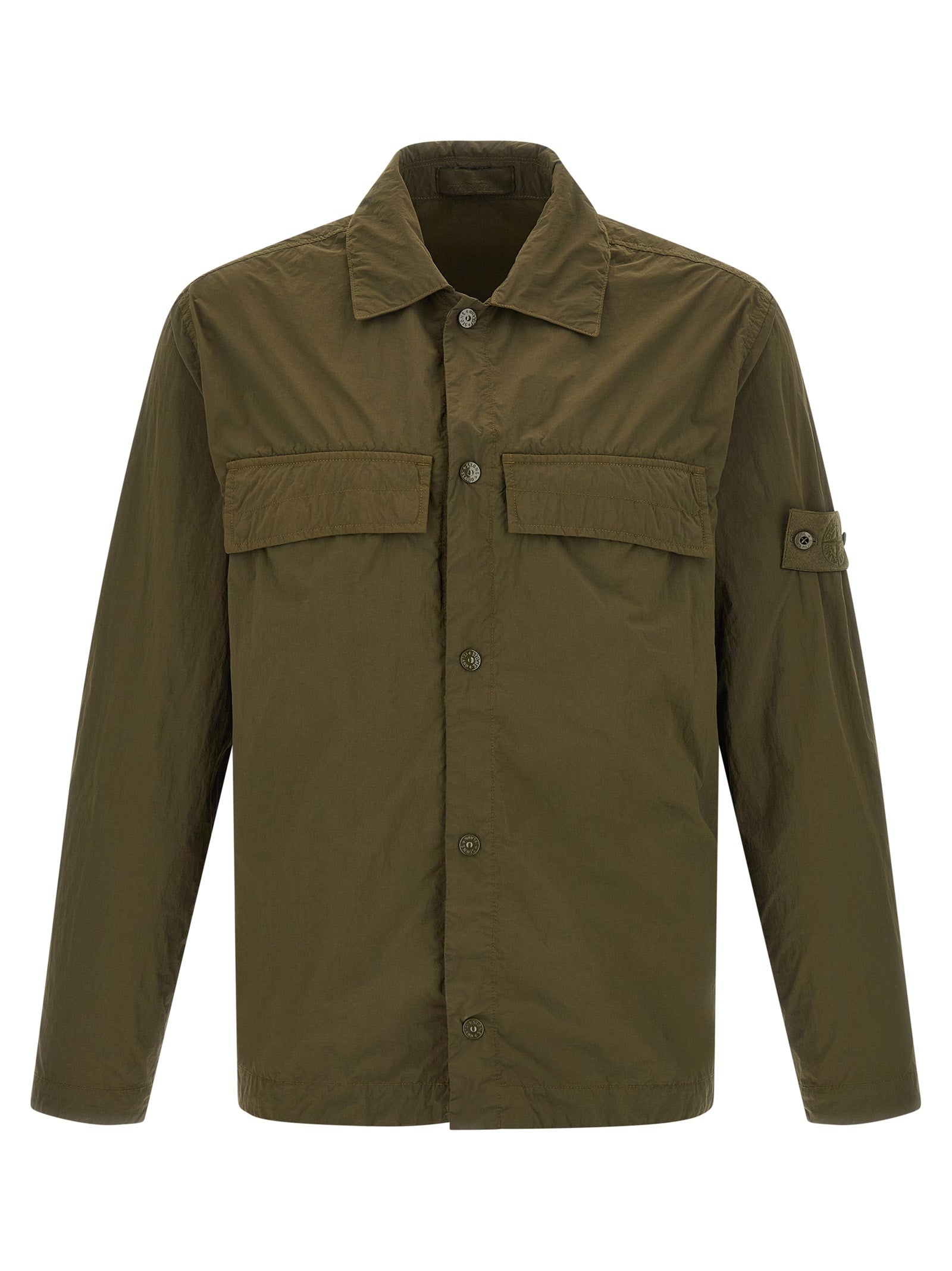 Zweifarbige Polyamid-Bluse Stone Island