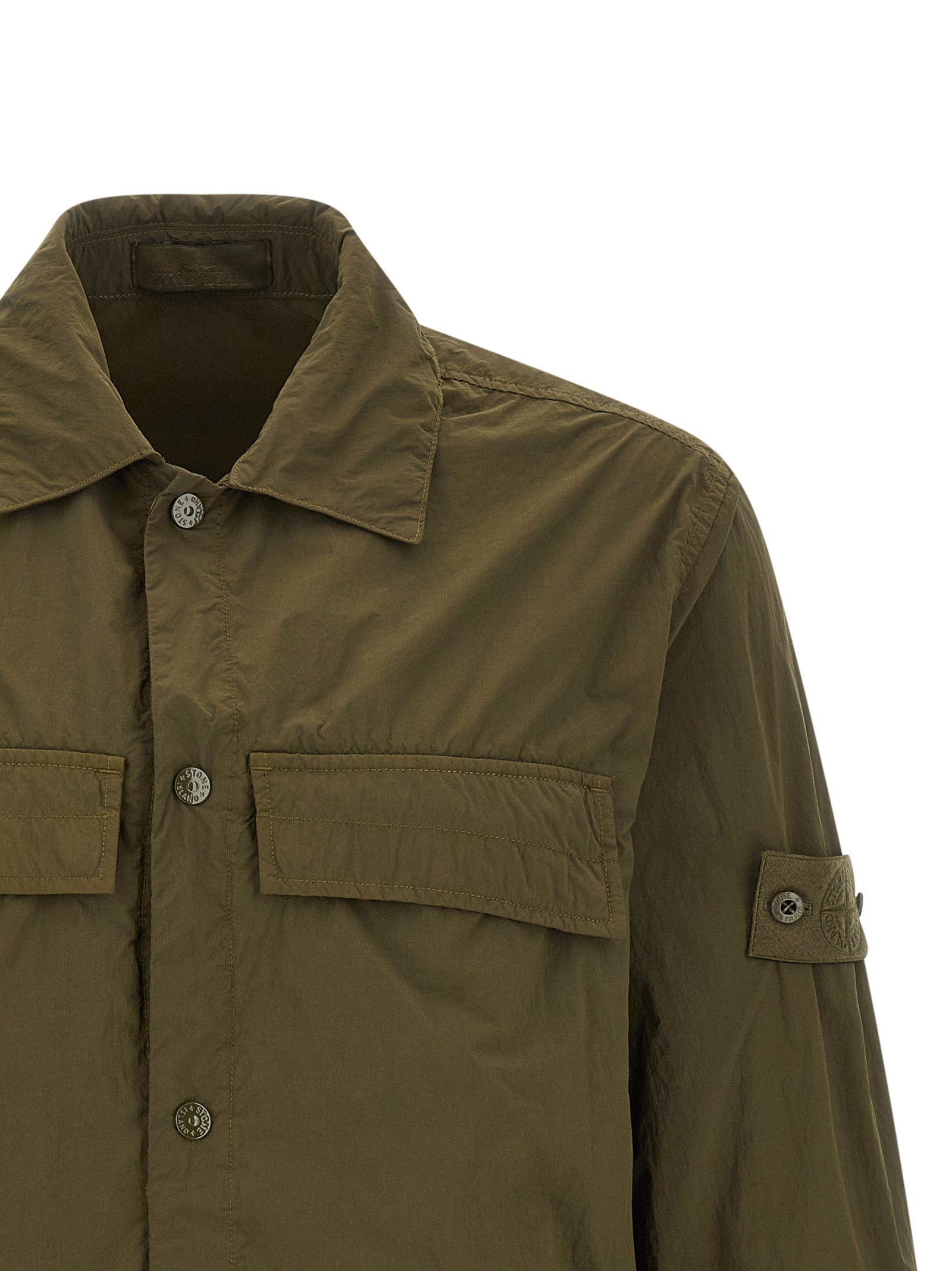 Zweifarbige Polyamid-Bluse Stone Island