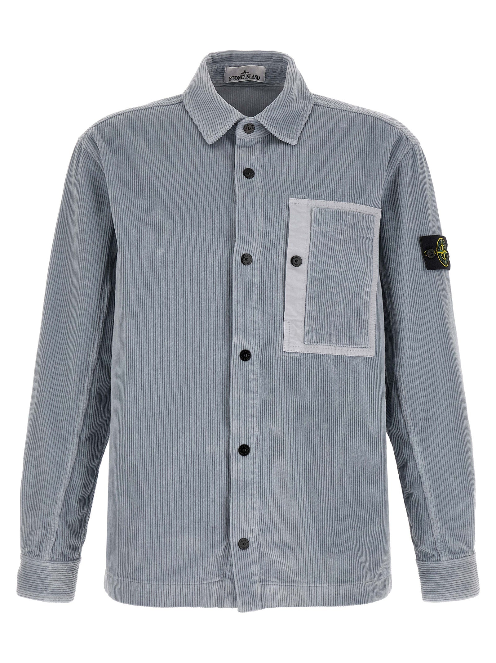 Graue Baumwollbluse