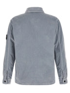 Graue Baumwollbluse