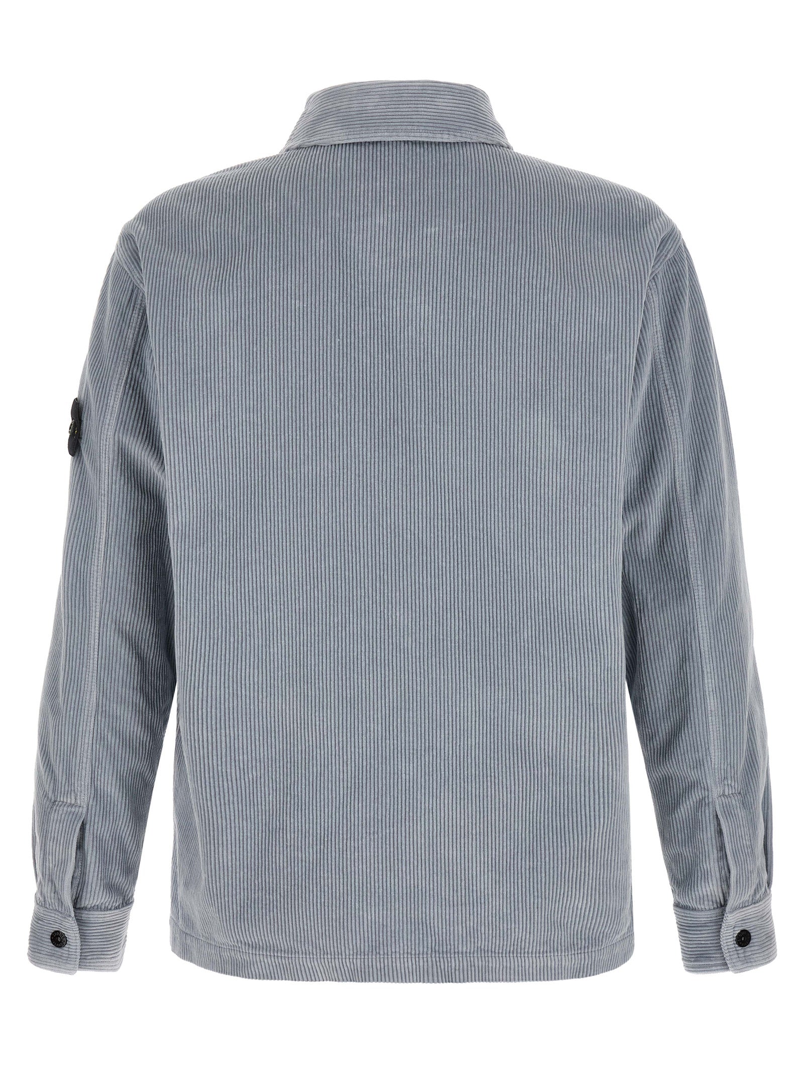 Graue Baumwollbluse