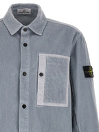 Graue Baumwollbluse