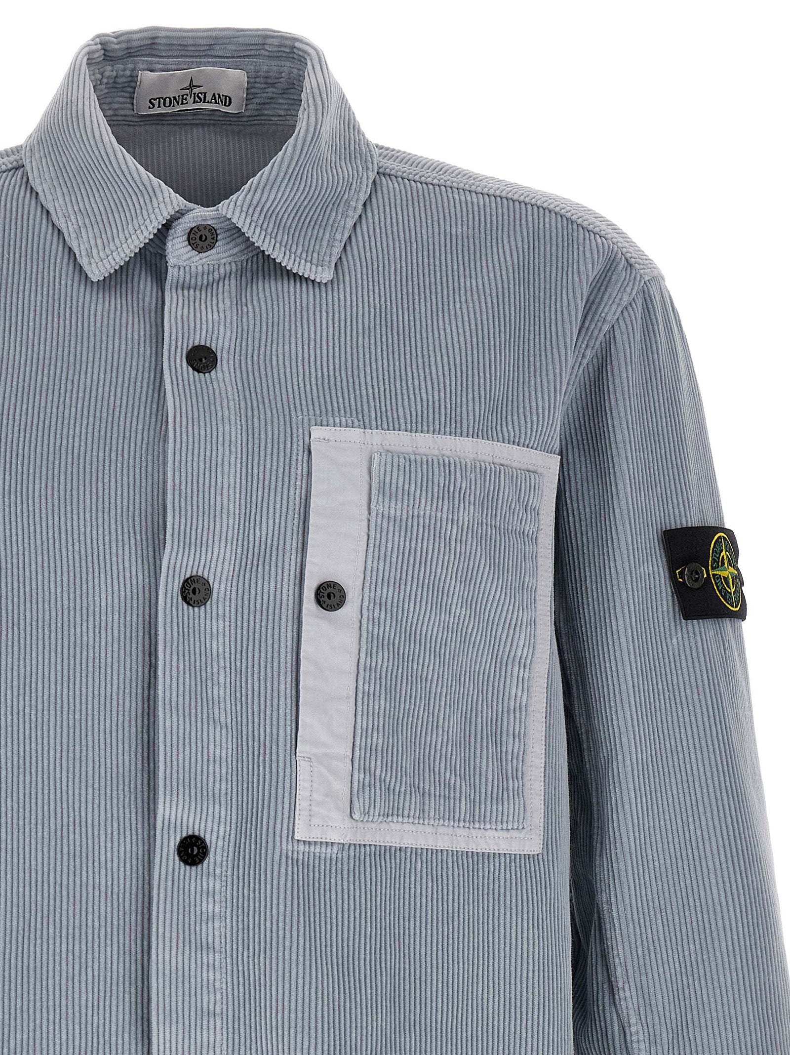 Graue Baumwollbluse