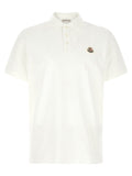 Weißes Poloshirt aus Baumwolle Moncler