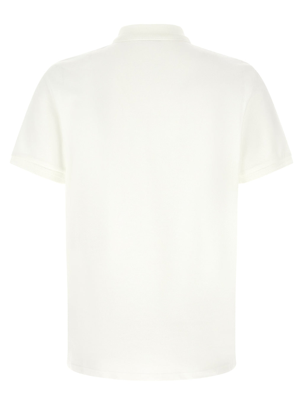 Weißes Poloshirt aus Baumwolle Moncler