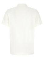 Weißes Poloshirt aus Baumwolle Moncler