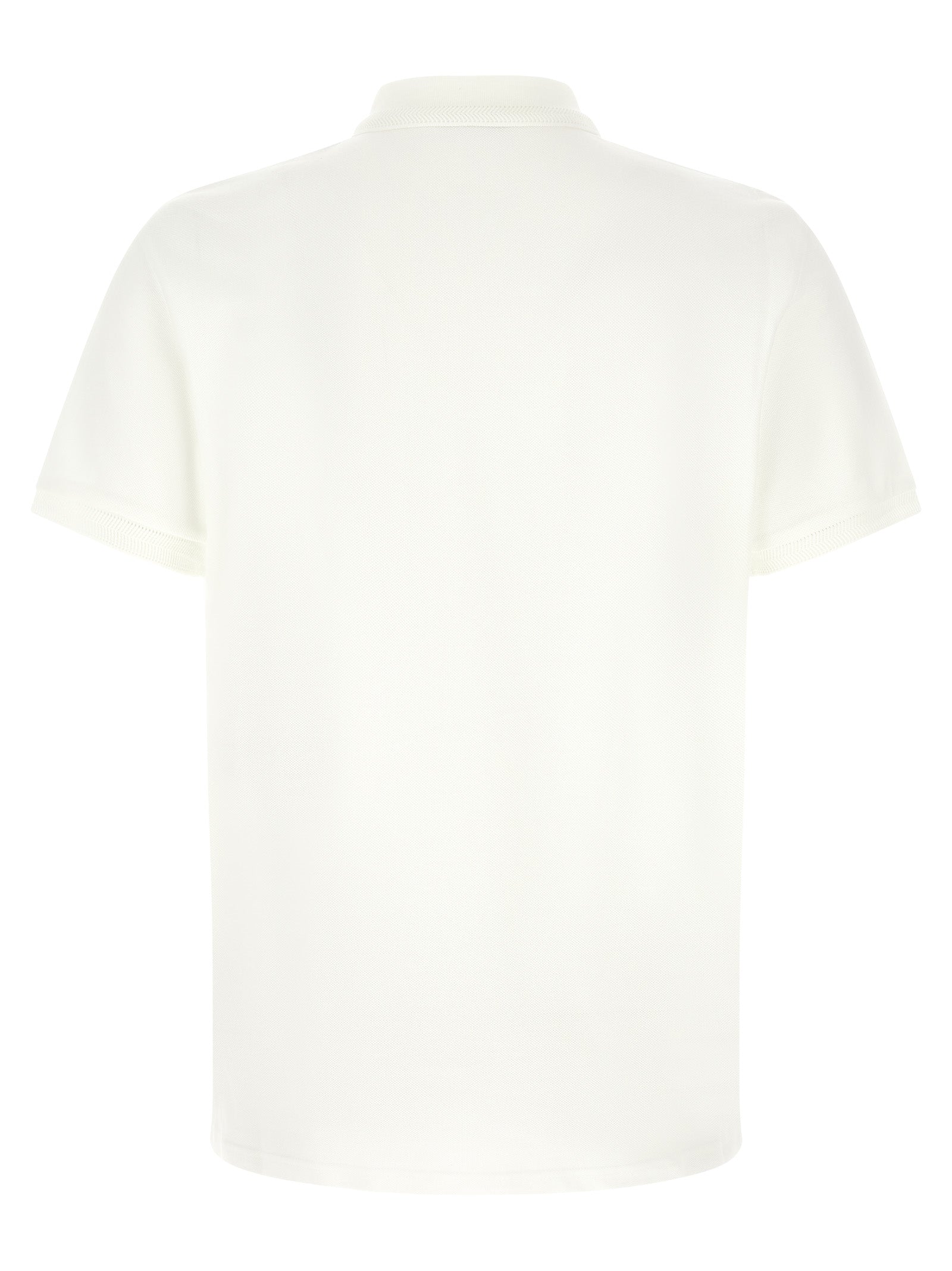 Weißes Poloshirt aus Baumwolle Moncler