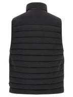 Schwarze ärmellose Jacke aus Polyamid