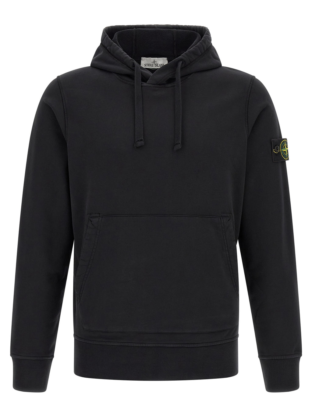 Schwarzer Baumwoll-Sweatshirt