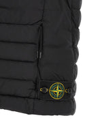 Schwarze ärmellose Jacke aus Polyamid
