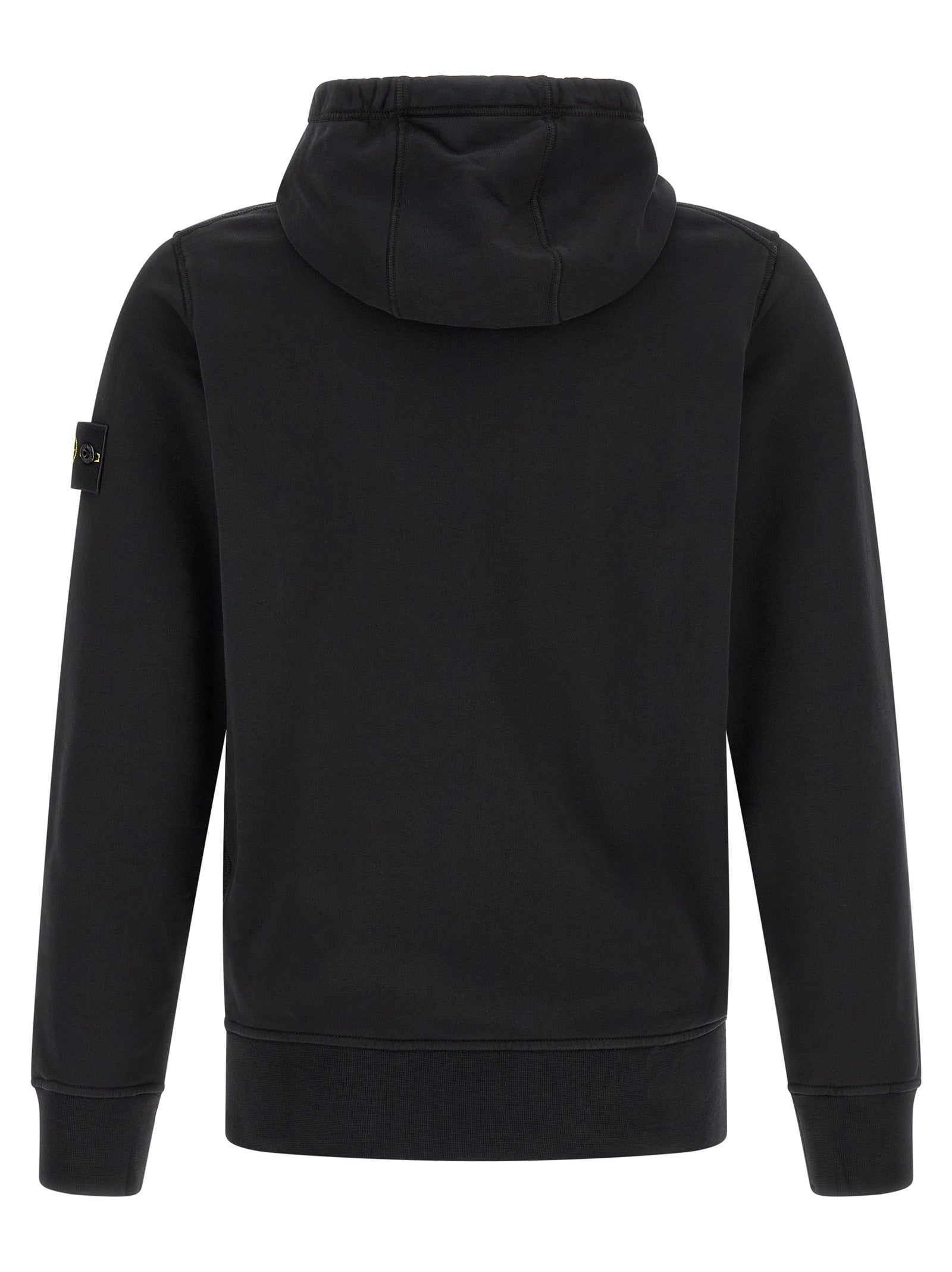 Schwarzer Baumwoll-Sweatshirt