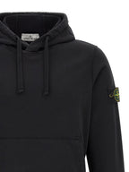 Schwarzer Baumwoll-Sweatshirt