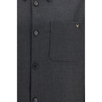 Graue Polyester-Jacke in voller Länge