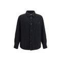 Schwarze Baumwoll-Shell-Jacke