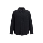 Schwarze Baumwoll-Shell-Jacke
