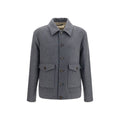 Graue Lammwolljacke Oves Aries