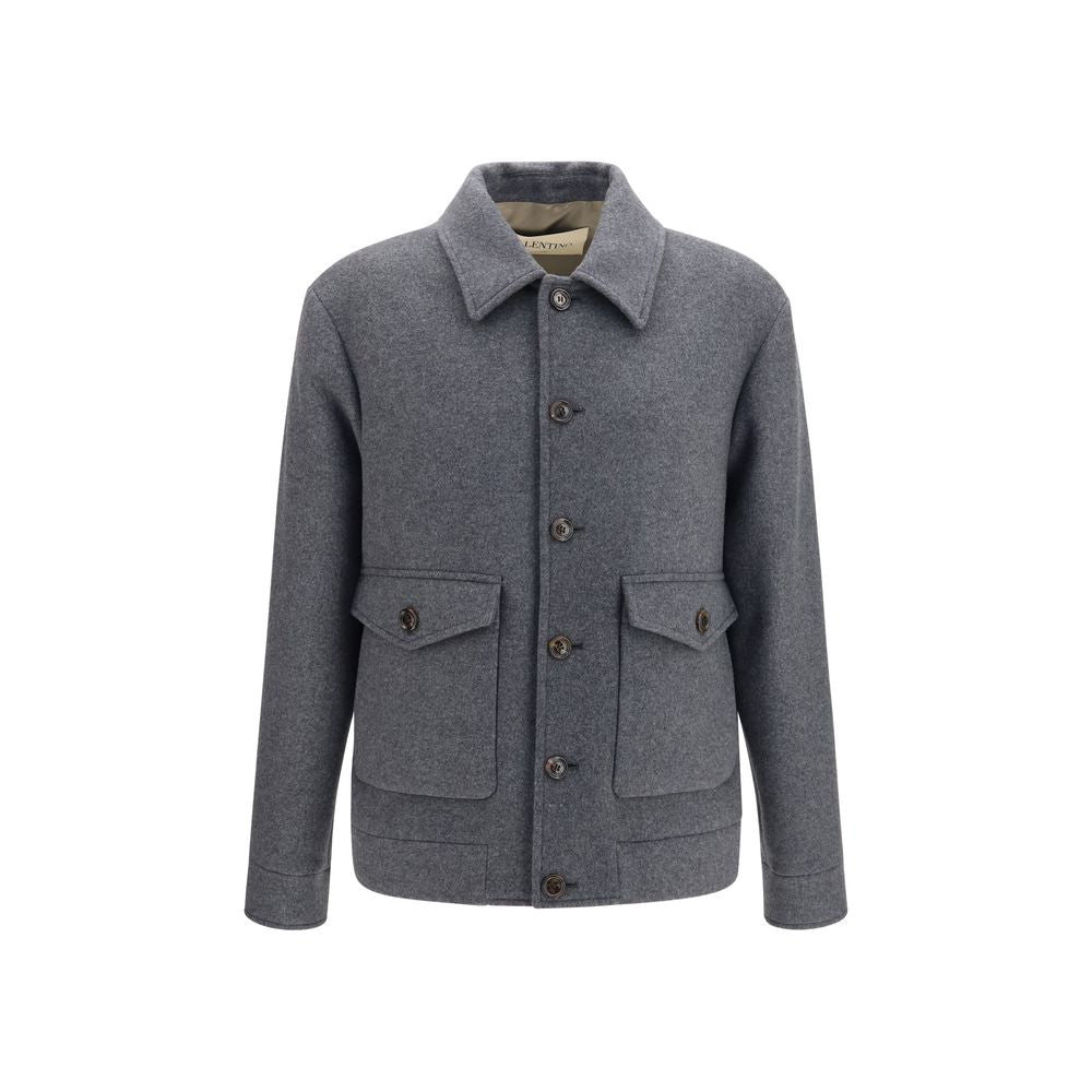 Graue Lammwolljacke Oves Aries