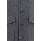 Graue Lammwolljacke Oves Aries