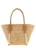 Beige Raffia Shopper