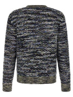 Mehrfarbige Wollstrickjacke