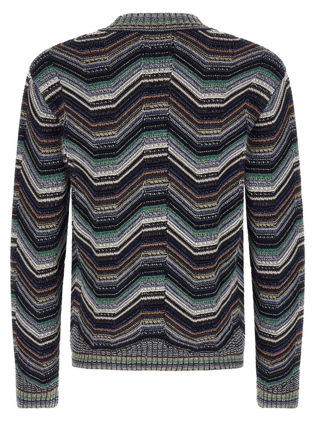Mehrfarbige Wollstrickjacke