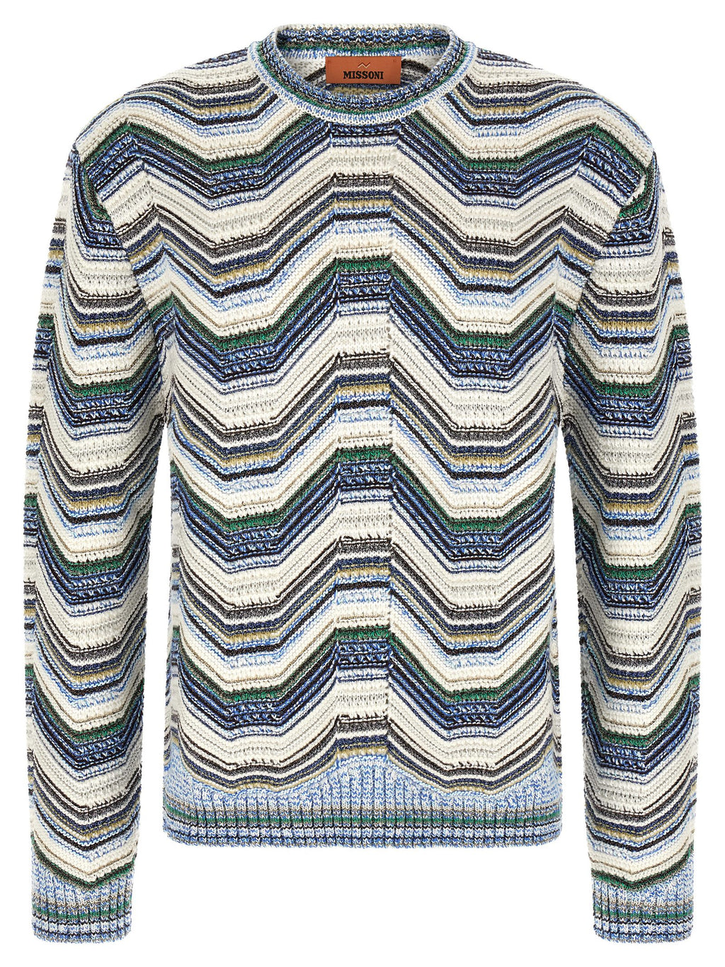 Mehrfarbige Wollstrickjacke