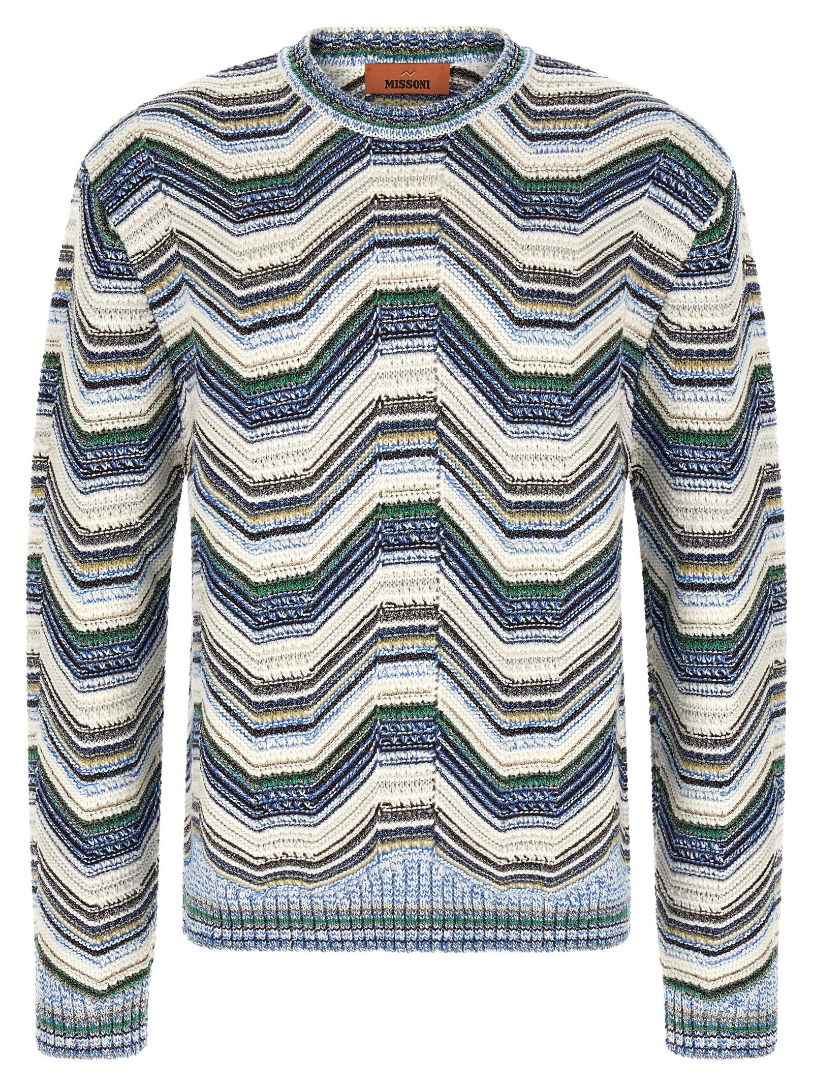 Mehrfarbige Wollstrickjacke