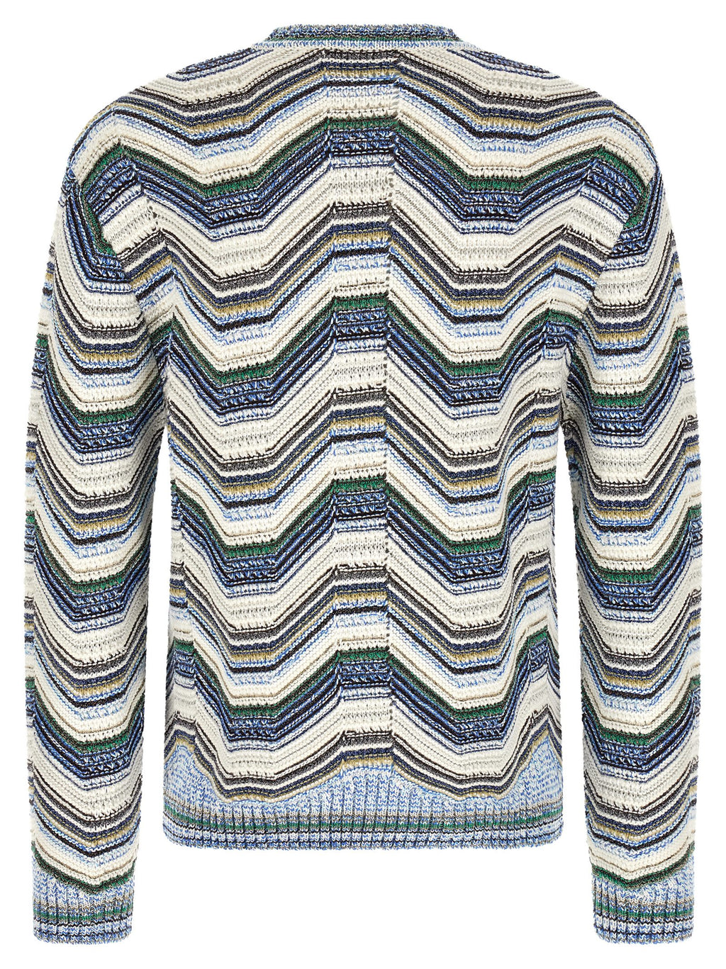 Mehrfarbige Wollstrickjacke