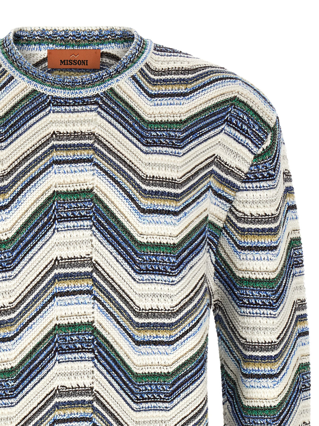 Mehrfarbige Wollstrickjacke