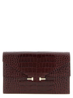 Bordeaux Kalbsleder Clutch