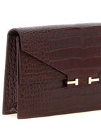 Bordeaux Kalbsleder Clutch
