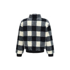Graue Polyester-Jacke in voller Länge