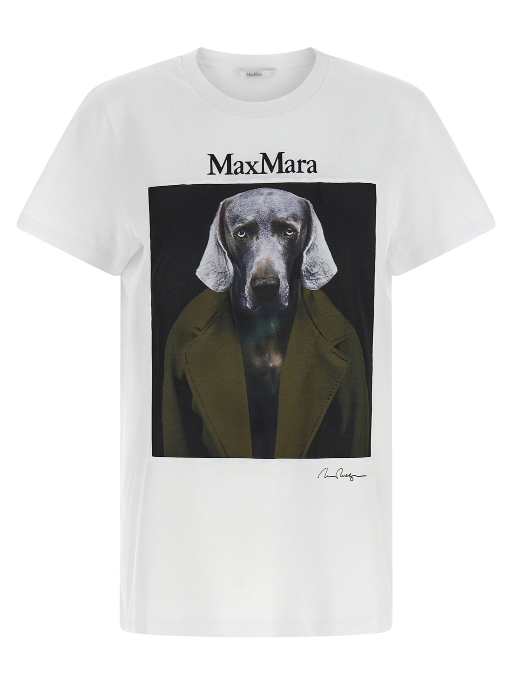 Weißes Baumwoll-T-Shirt