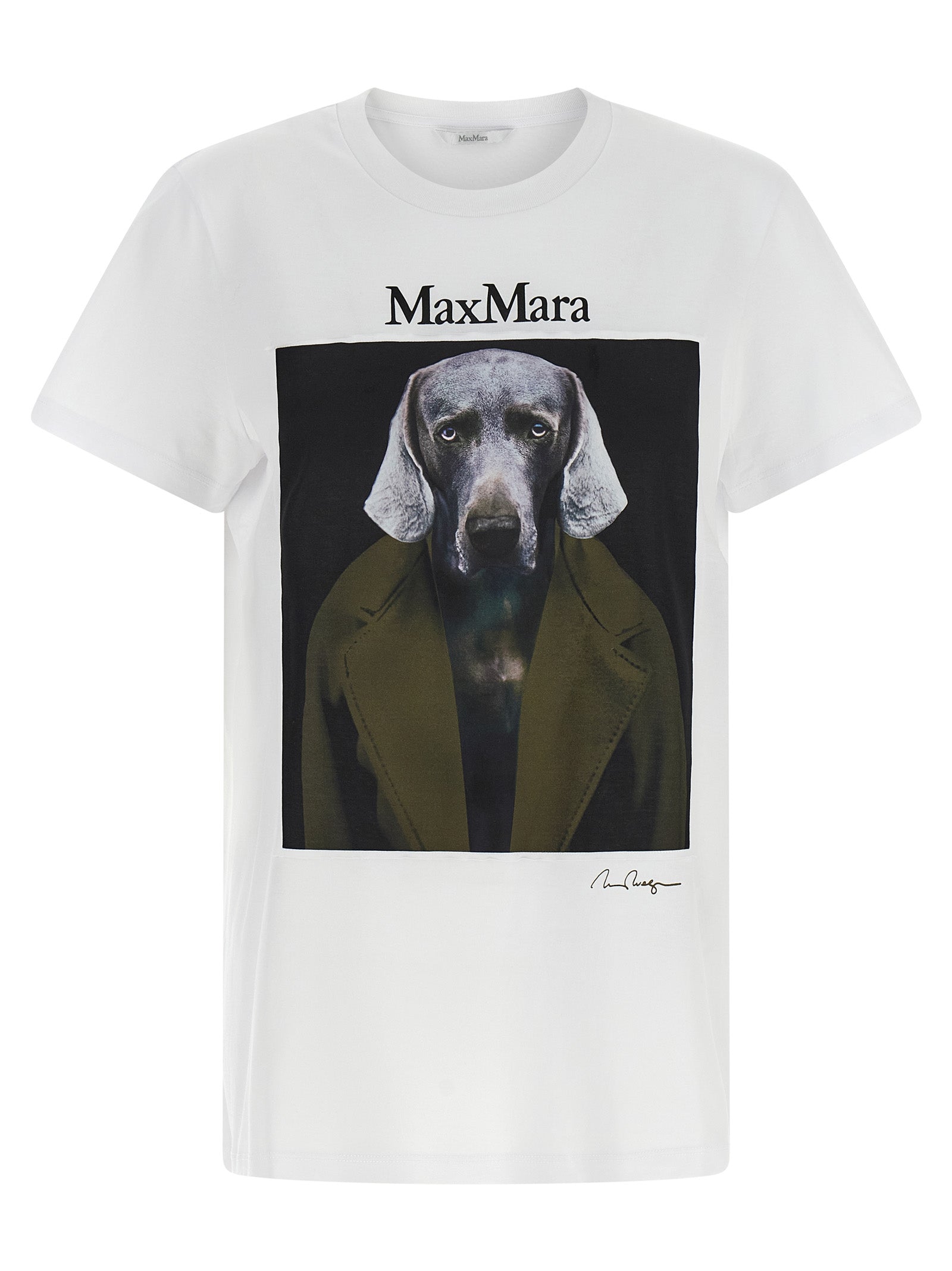 Weißes Baumwoll-T-Shirt