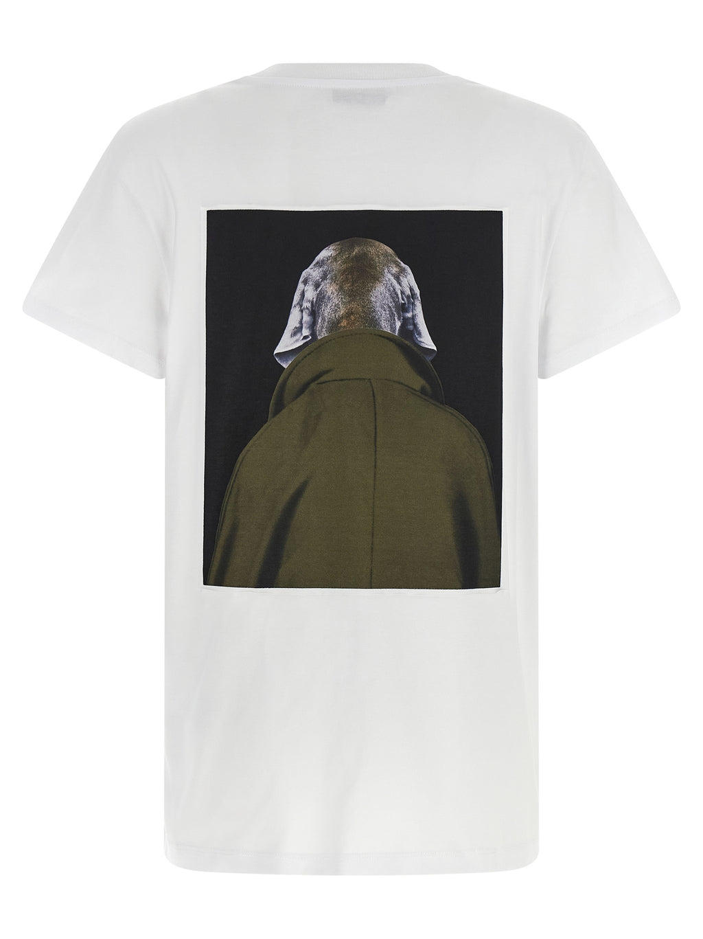 Weißes Baumwoll-T-Shirt