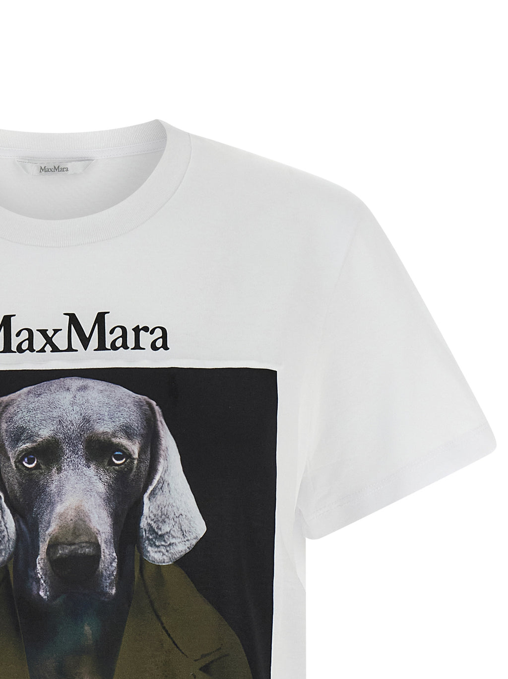 Weißes Baumwoll-T-Shirt