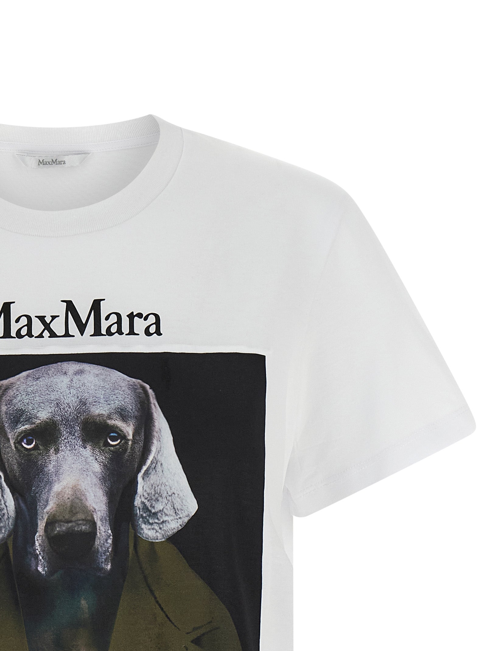 Weißes Baumwoll-T-Shirt