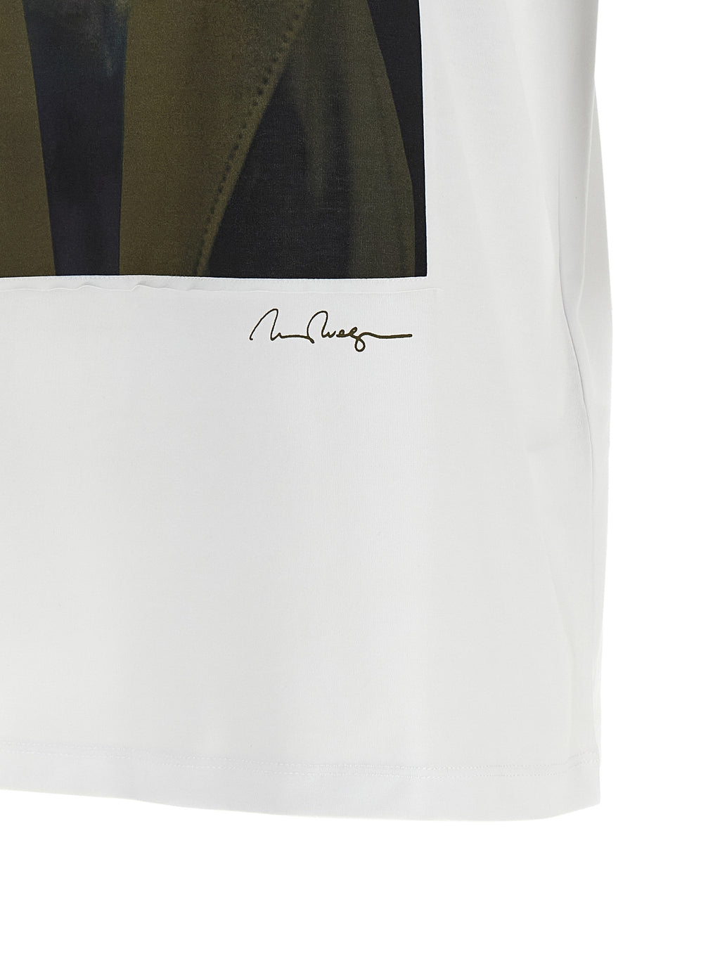 Weißes Baumwoll-T-Shirt